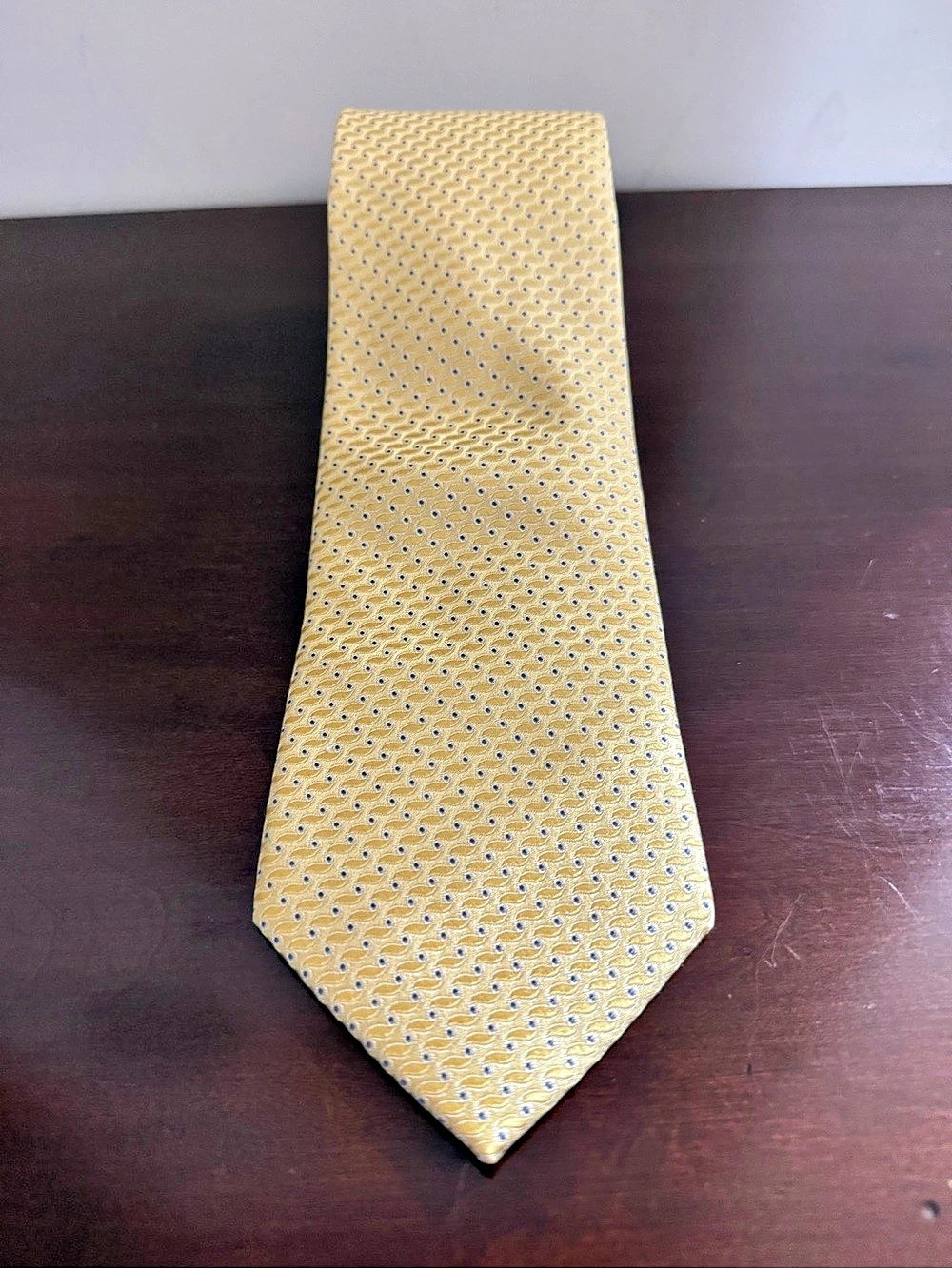 Tommy Hilfiger Men's Geometric Tie in Yellow & Blue